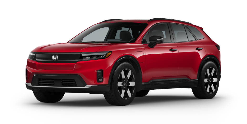 3/4 front view of red Prologue on white space.